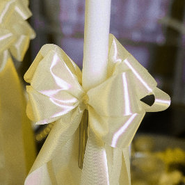 Lazo De Raso Amarillo de mantequilla