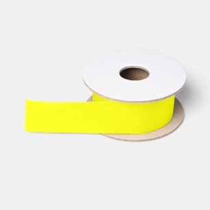 Lazo De Raso Amarillo Sólido