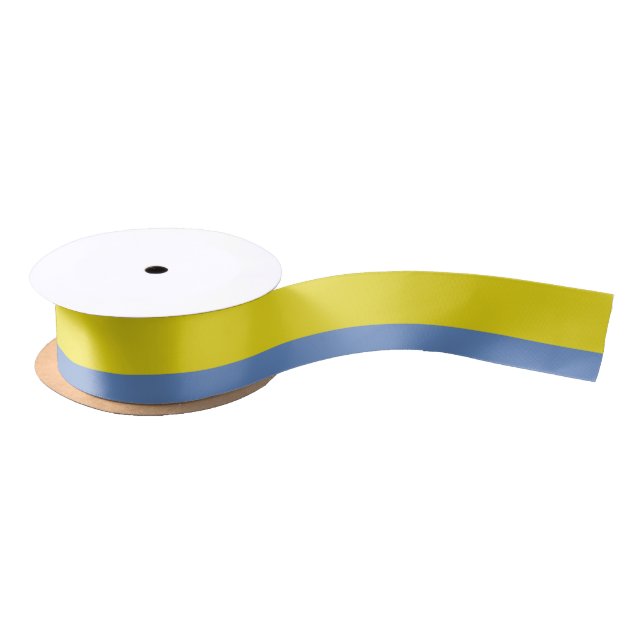 Lazo De Raso Amarillo y cielo Blue Ribbon (Carrete)
