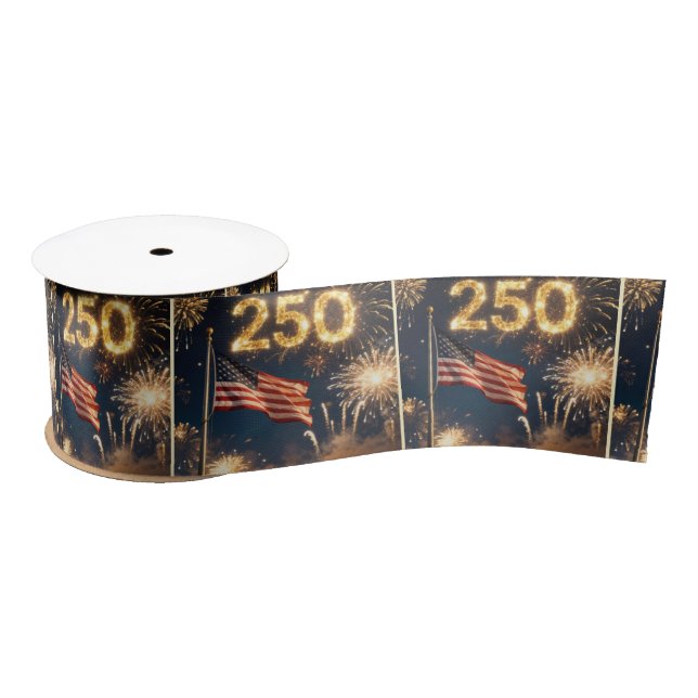 Lazo De Raso American Flag 250th Birthday Party (Carrete)