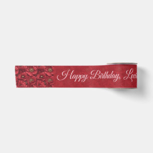Lazo De Raso Anémonas Exclusivas Flor Boho Cumpleaños