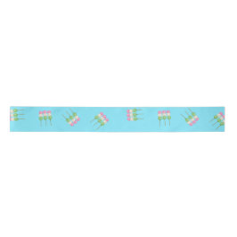Lazo De Raso Anime Blue Pastel Dango Ribbon