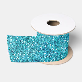 Lazo De Raso Aqua Glitz Purpurina Sparkle
