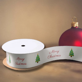 Lazo De Raso Árbol de Navidad