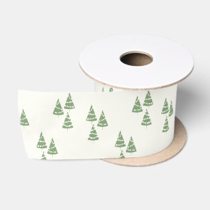 Lazo De Raso Árbol de Navidad verde lindo de fiesta