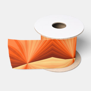 Lazo De Raso Arte abstracto moderno naranja rojo vainilla fract