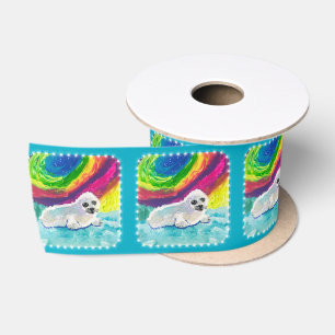 Lazo De Raso "Arte de niños" de foca infantil