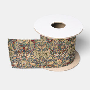 Lazo De Raso Arte de pájaros vintage de William Morris Bullersw
