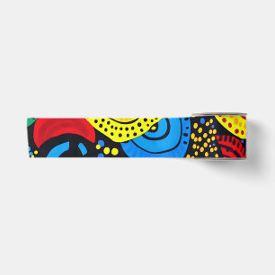 Lazo De Raso Arte de puntos abstractos 4
