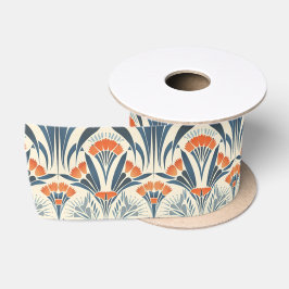 Lazo De Raso Arte Deco inspirado en floral vintage