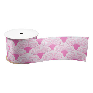 Lazo De Raso Atardecer, rosa tonal, textura de hormigón
