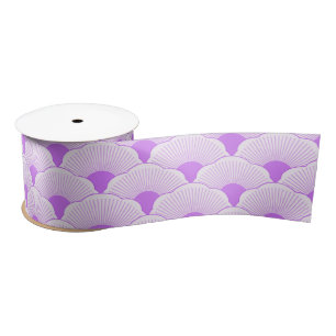 Lazo De Raso Atardecer, violeta tonal, textura de hormigón