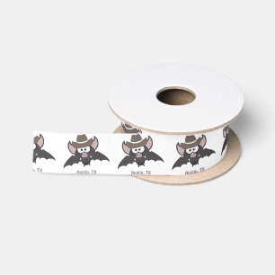 Lazo De Raso Austin Texas Cute Personalizado Cowboy Bat
