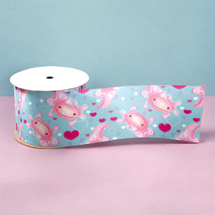 Lazo De Raso Axolotl Amor rosa