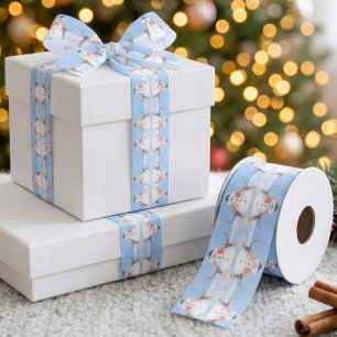 Lazo De Raso Ayudante de Santa Claus construyendo un tonto muñe