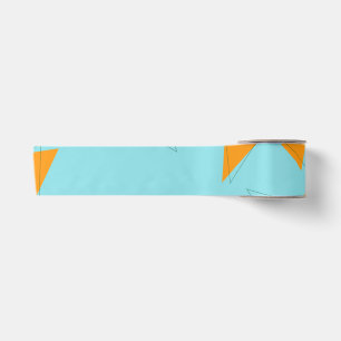 Lazo De Raso Azul, naranja, fresco, de moda, moderno patrón tri