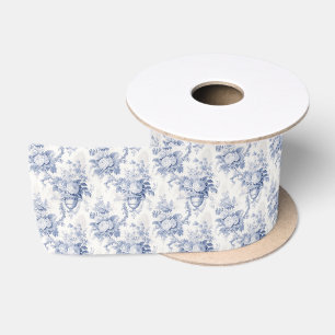 Lazo De Raso Azul vintage floral