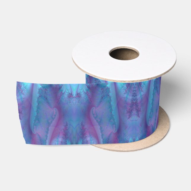 Lazo De Raso Azul y Morado (Carrete)