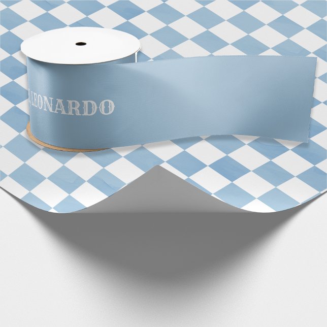 Lazo De Raso Baby Blue Happy Birthday For Boy  (Subido por el creador)