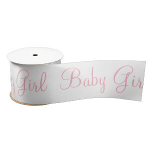 Lazo De Raso Baby Girl Pink Elegant Modern Satin Ribbon