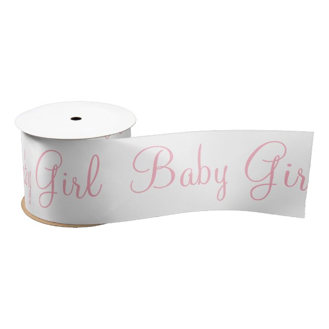Lazo De Raso Baby Girl Pink Elegant Modern Satin Ribbon (Carrete)