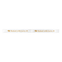 Baked With Love Pronted Satin Ribbon Roll