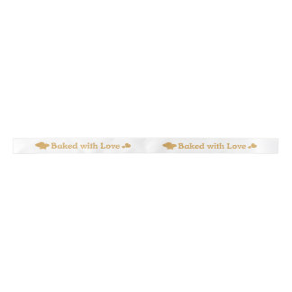 Lazo De Raso Baked With Love Pronted Satin Ribbon Roll