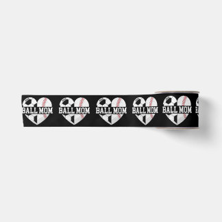 Lazo De Raso Ball Mom Shirt Heart Graciosa Béisbol