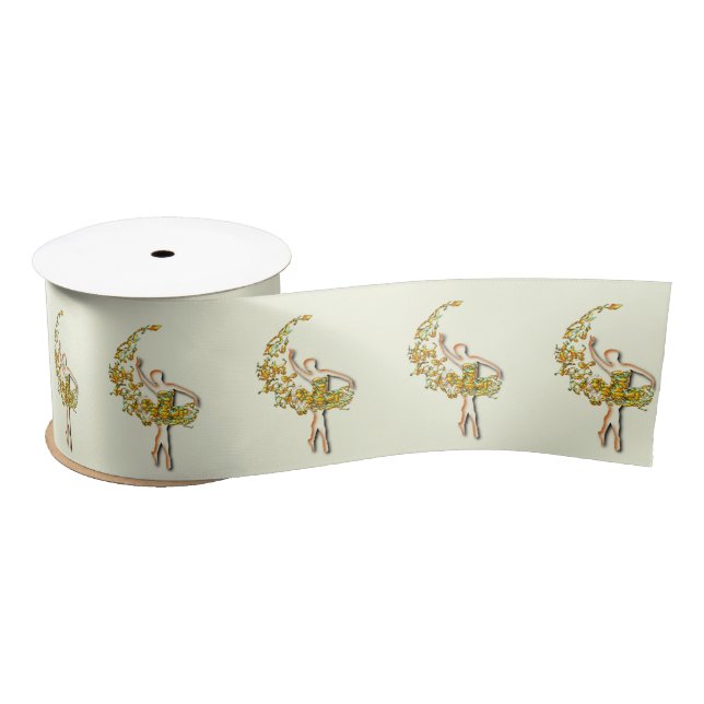 Lazo De Raso Ballerina Dance Ribbon Ballet Dancer Chica (Carrete)
