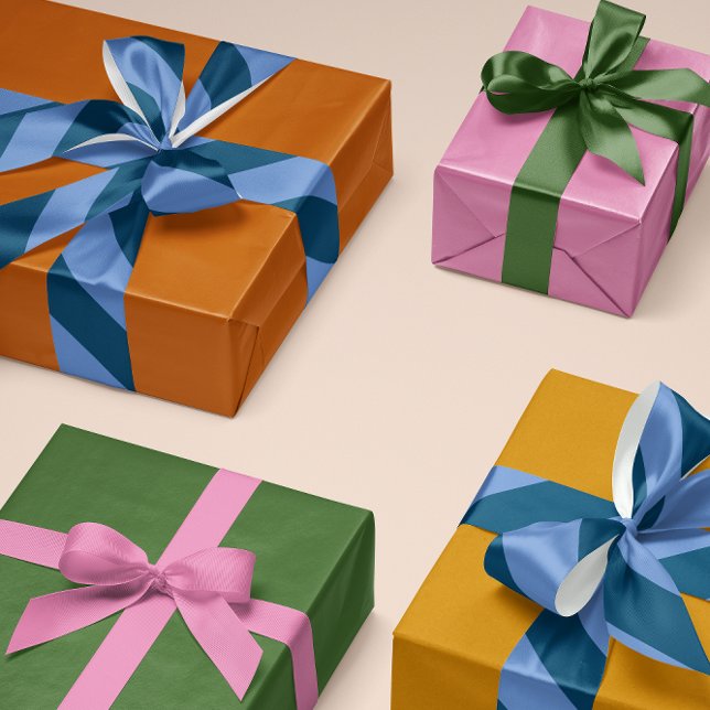 Lazo De Raso Banda ancha de la Marina Azul y Oscura Francesa (French blue and navy wide angled stripe patterned ribbon for gifts and crafts)