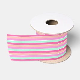 Lazo De Raso Bandas de colores de caramelos
