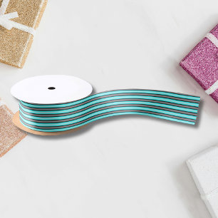 Lazo De Raso Bandas de efecto Metalizado moderno Neon Blue y Bl