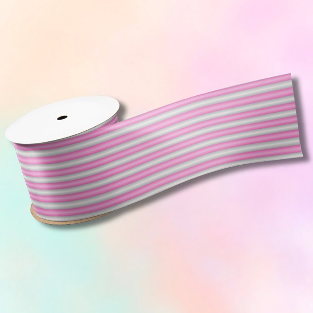 Lazo De Raso Bandas modernas de neón rosado con efecto 3D (Subido por el creador)