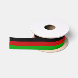 Lazo De Raso Bandera afgana colores de cinta, delgada, Afganist