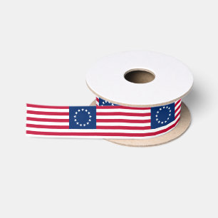 Lazo De Raso Bandera americana de Betsy Ross