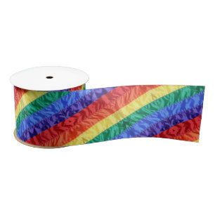 Lazo De Raso Bandera arcoiris con rainbow strillos orgullo gay 