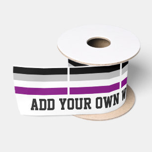Lazo De Raso Bandera asexual del orgullo