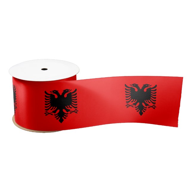 Lazo De Raso Bandera de Albania (Carrete)