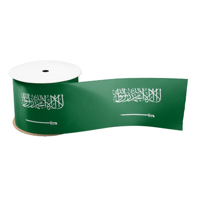 Lazo De Raso Bandera de Arabia Saudita (Carrete)