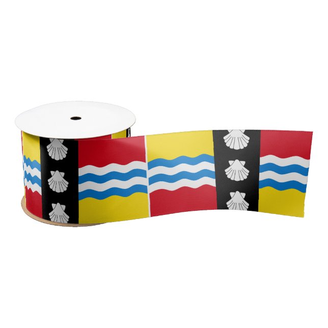 Lazo De Raso Bandera de Bedfordshire Satin Ribbon (Carrete)
