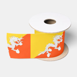 Lazo De Raso Bandera de Bután (Bután) (Dragón del Trueno)