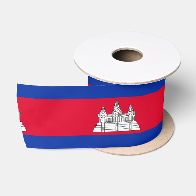 Lazo De Raso Bandera de Camboya (Carrete)