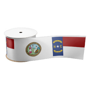Lazo De Raso Bandera de Carolina del Norte