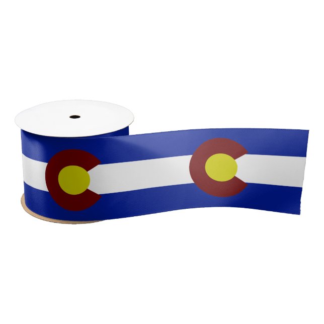 Lazo De Raso Bandera de Colorado (Carrete)