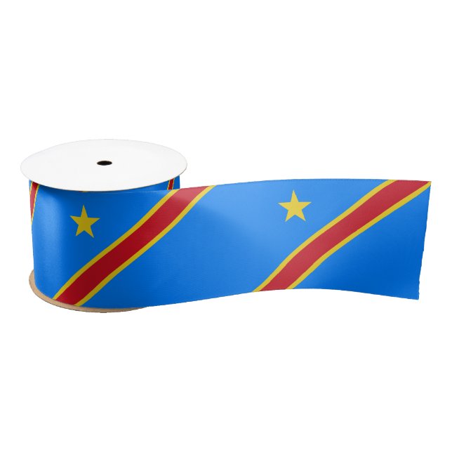 Lazo De Raso Bandera de Congo Kinshasa (Carrete)