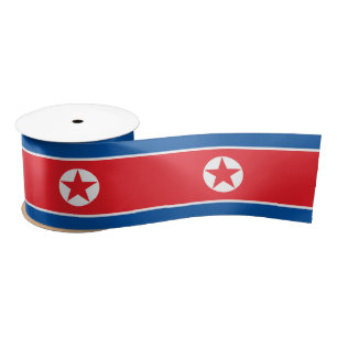 Lazo De Raso Bandera de Corea del Norte