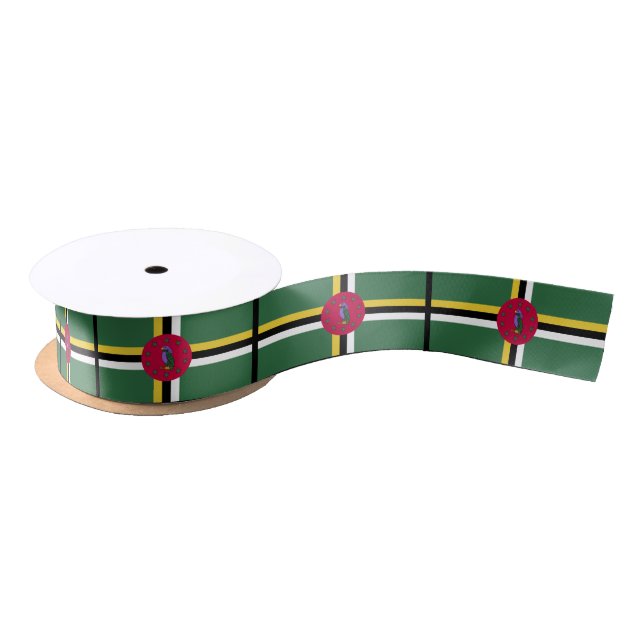 Lazo De Raso Bandera de Dominica (Carrete)
