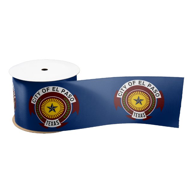 Lazo De Raso Bandera de El Paso (Texas) (Carrete)