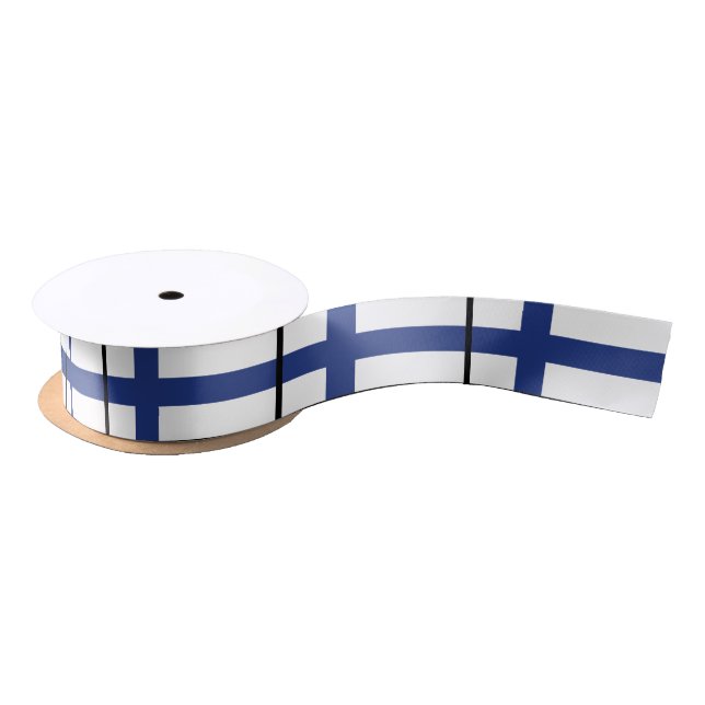 Lazo De Raso Bandera de Finlandia (Carrete)