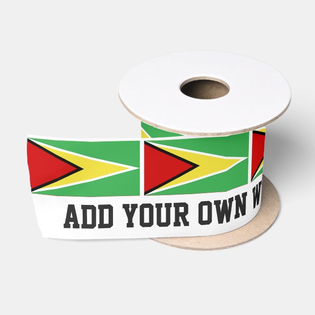 Lazo De Raso Bandera de Guyana (Carrete)